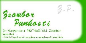 zsombor punkosti business card